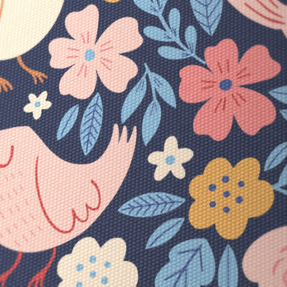 Floral Sleeping Birds lampshade