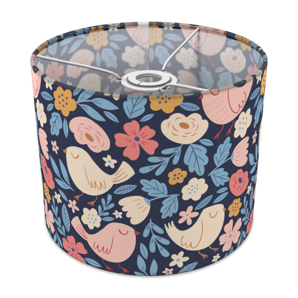 Floral Sleeping Birds lampshade - 25cm Ceiling