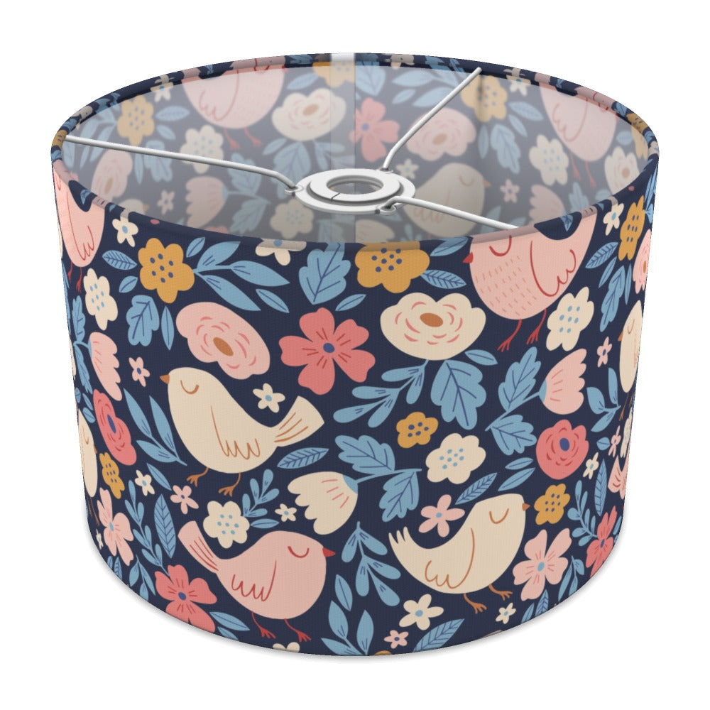 Floral Sleeping Birds lampshade - 30cm Ceiling