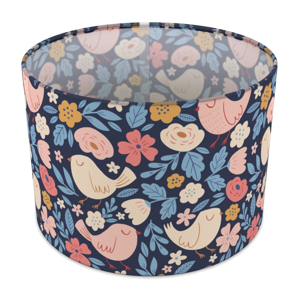 Floral Sleeping Birds lampshade - 30cm Table