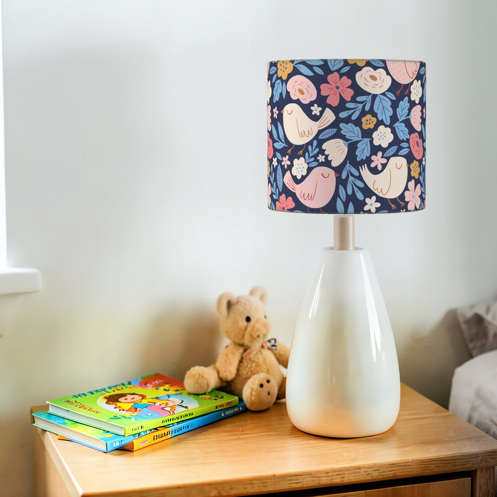 Floral Sleeping Birds lampshade