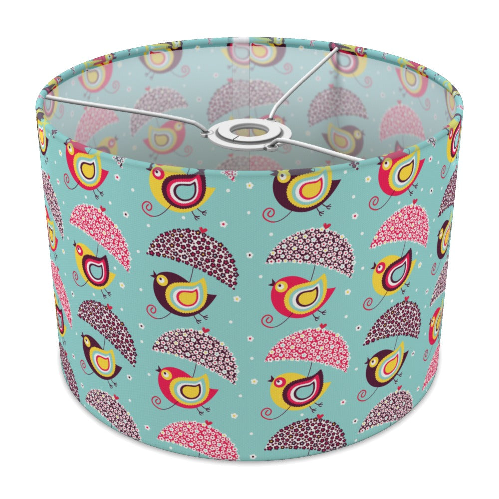 Colorful Bird and Umbrella Pattern lampshade - 30cm Ceiling