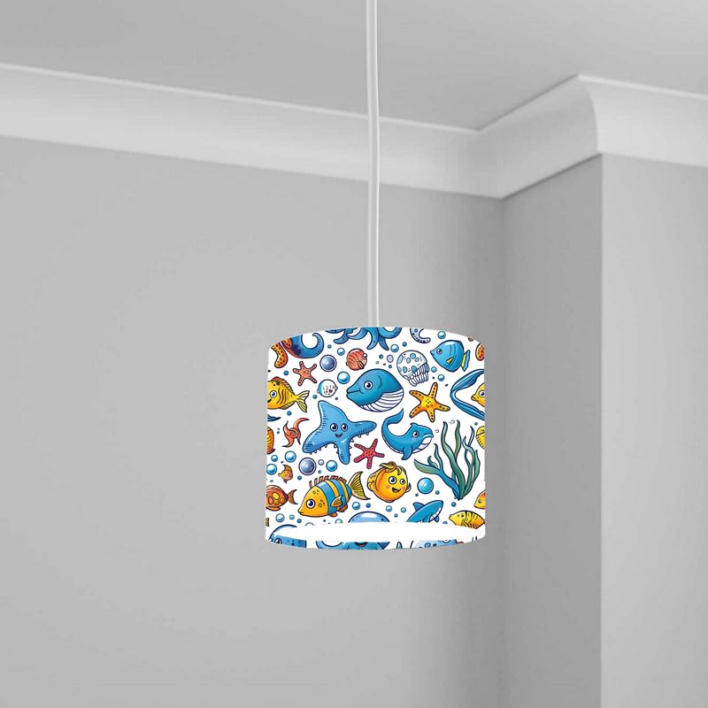 Aquatic Lampshade Kids Bedroom LightShade ver197 20CM X 18.5CM