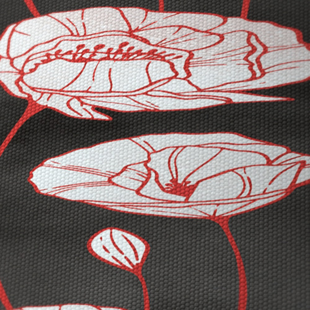 Red Poppy Floral Pattern lampshade