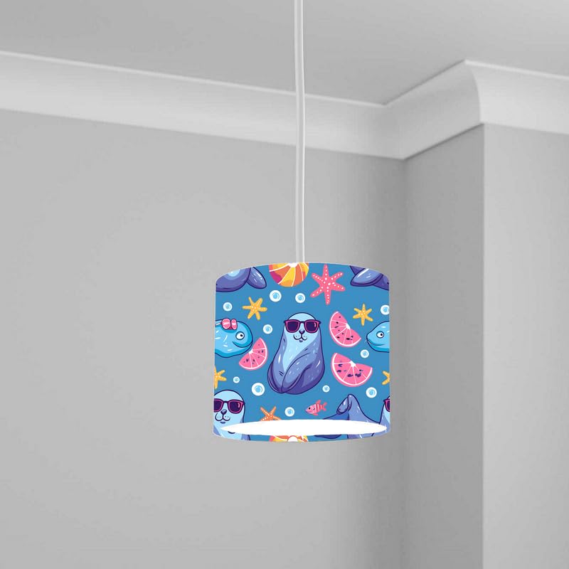 Aquatic Lampshade Kids Bedroom LightShade ver213 20CM X 18.5CM