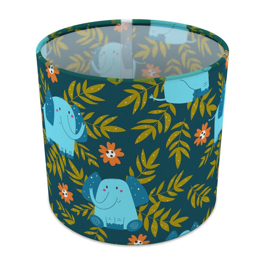Blue Elephant Jungle Animal lampshade - 20cm Table