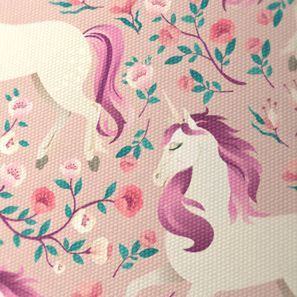 Enchanting Unicorn and Red Rose lampshade