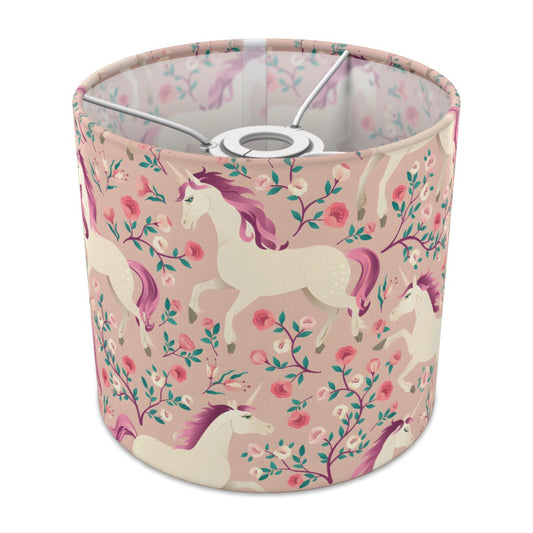 Enchanting Unicorn and Red Rose lampshade - 20cm Ceiling