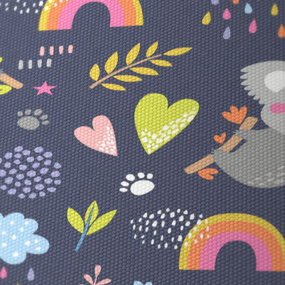 Playful Koala Rainbow Pattern lampshade