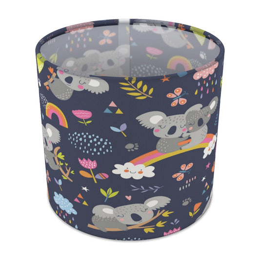 Playful Koala Rainbow Pattern lampshade - 20cm Table