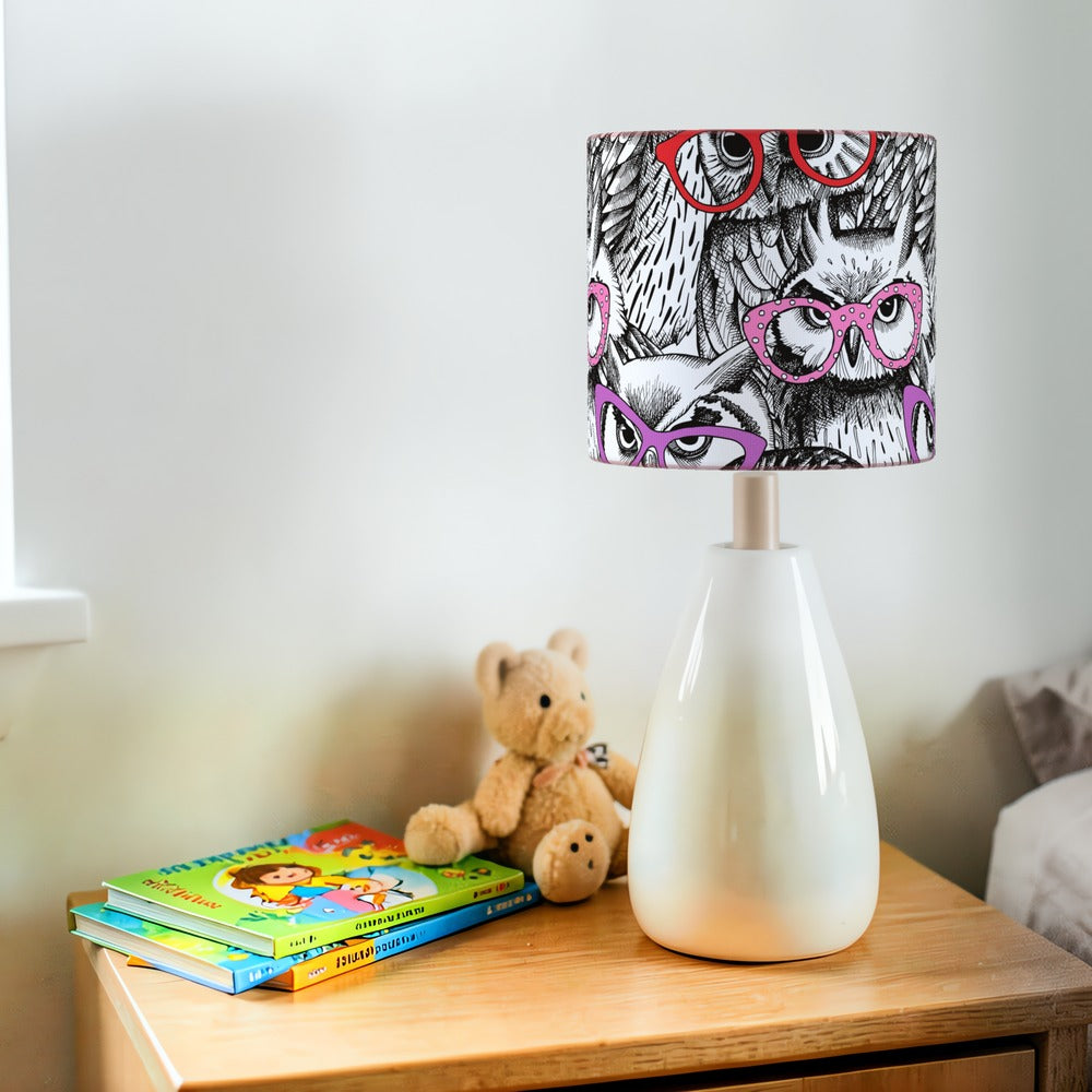 Quirky Owl Glasses lampshade