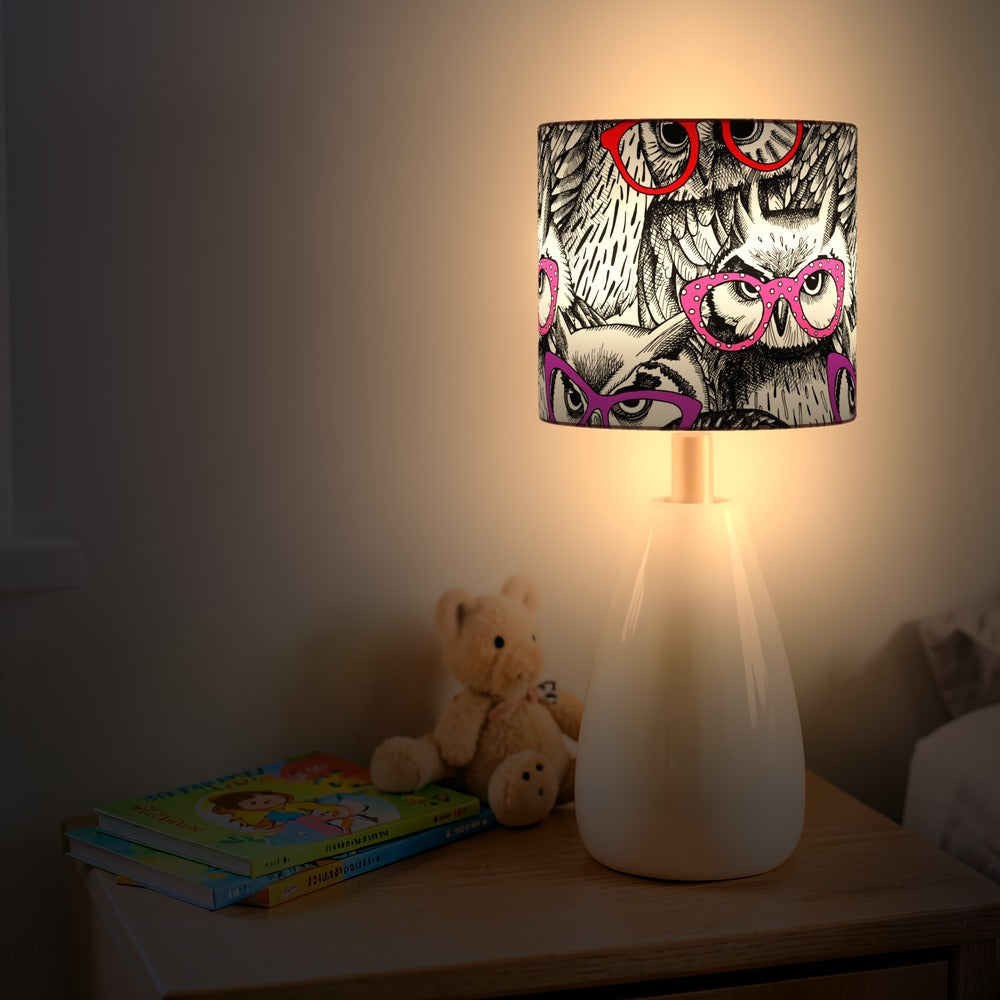Quirky Owl Glasses lampshade