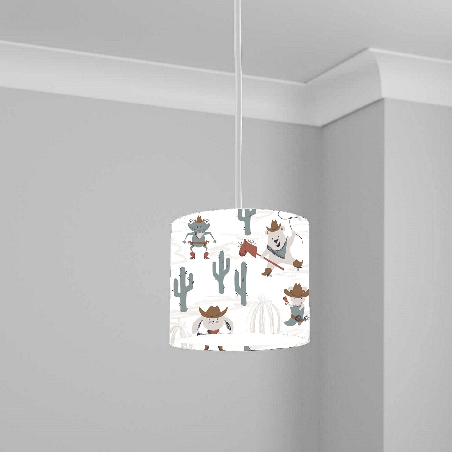 Cute Funny Dogs Baby Boys Nursery lampshade lightshade Printed Light Shade 20CMX18.5CM