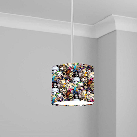 Colorful Comic Character Pattern Ceiling Lampshade Lightshade for Room - 20cm x 18.5cm