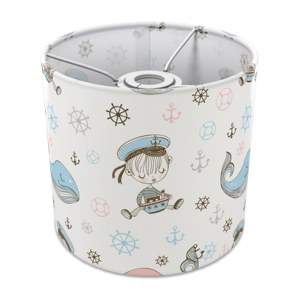 Nautical Pirate Whale lampshade - 20cm Ceiling
