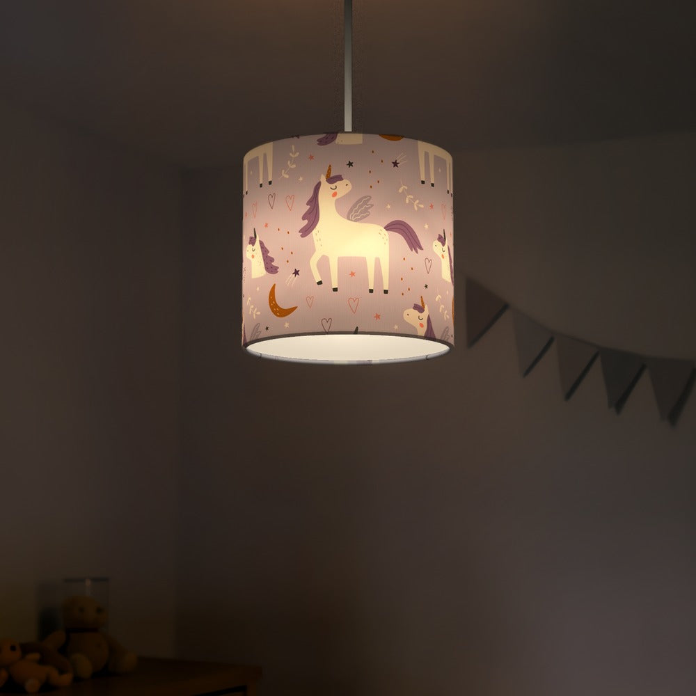 Purple Unicorn Fantasy lampshade