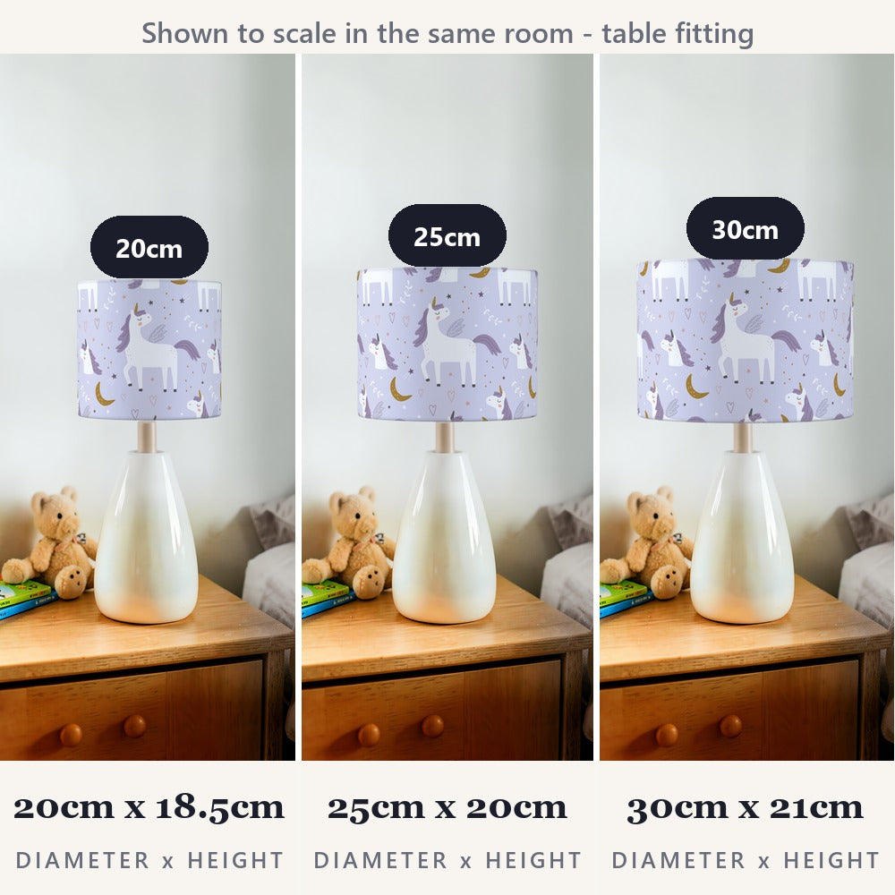 Purple Unicorn Fantasy lampshade
