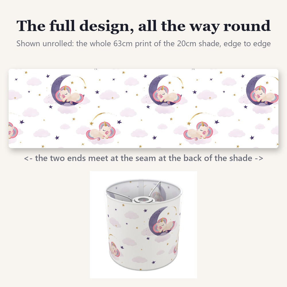 Sleeping Moon Unicorn lampshade