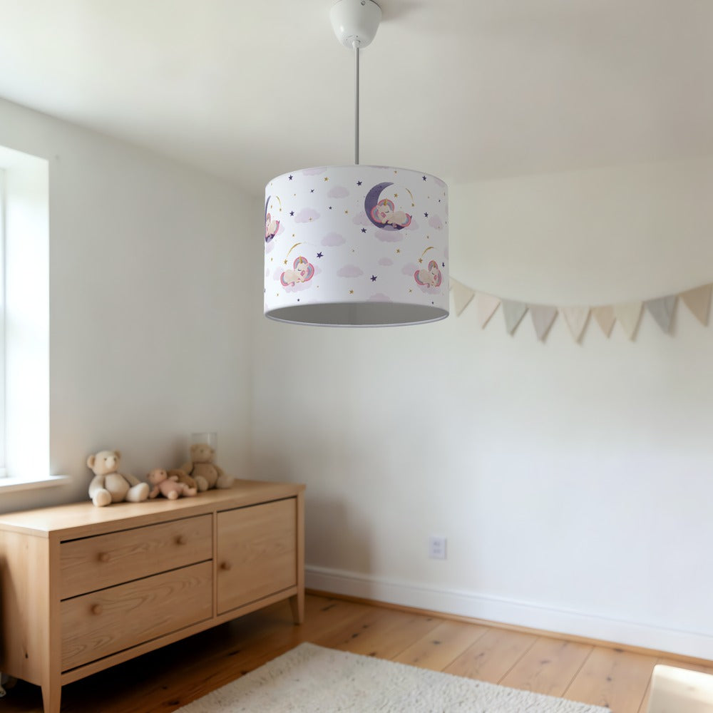 Sleeping Moon Unicorn lampshade