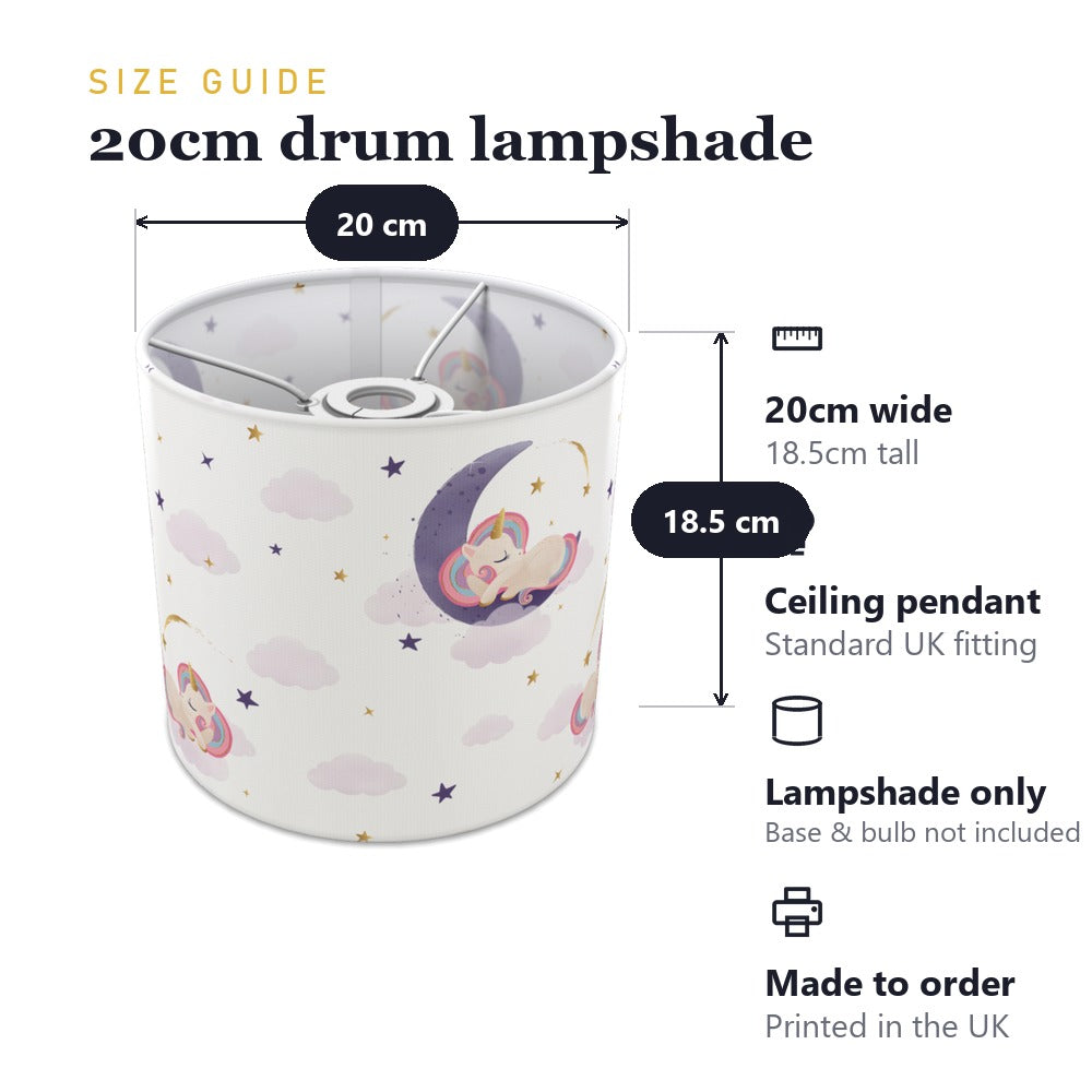 Sleeping Moon Unicorn lampshade