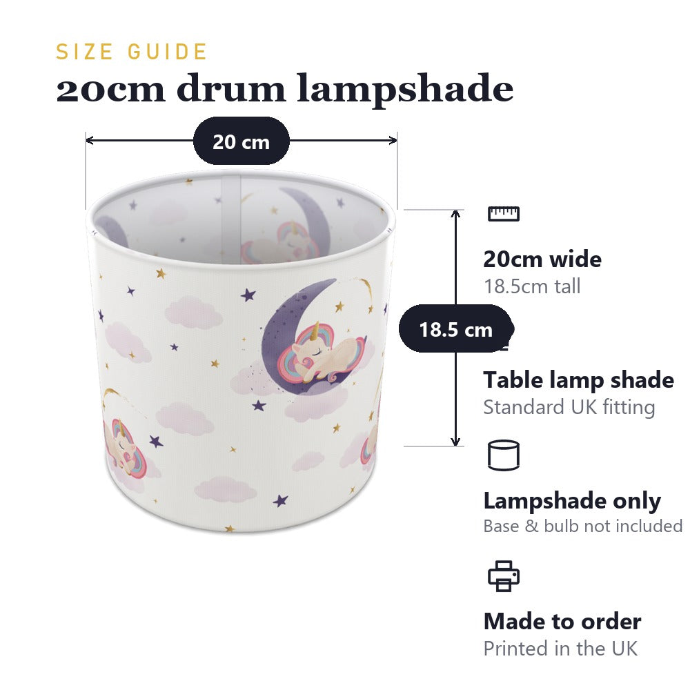 Sleeping Moon Unicorn lampshade
