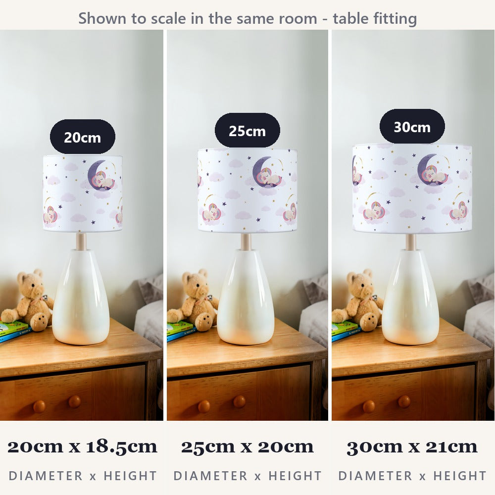Sleeping Moon Unicorn lampshade