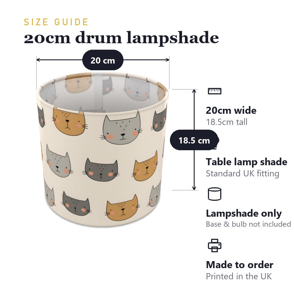 Cute Cartoon Cat Pattern lampshade