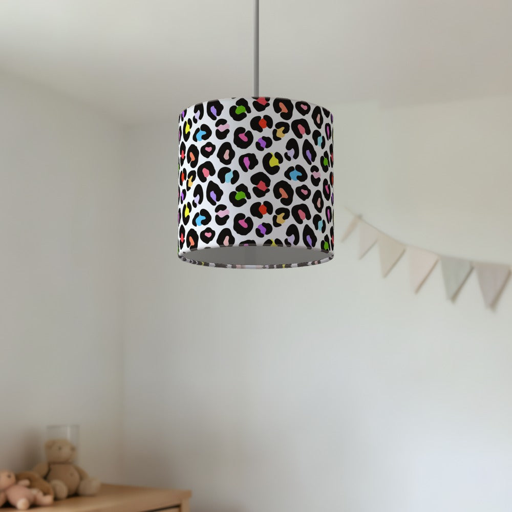 Multicolor Leopard lampshade