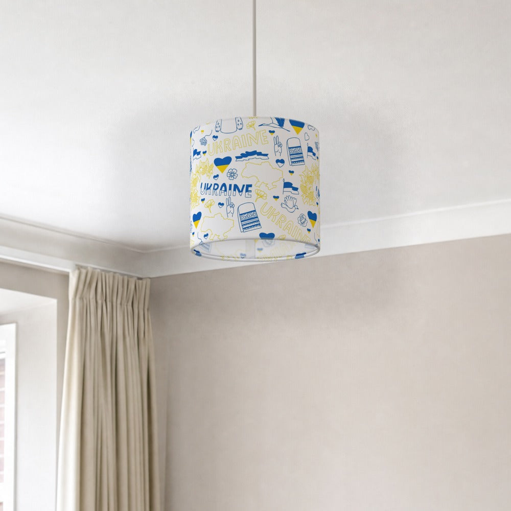 Vibrant Eastern European Theme Inspired Pattern lampshade
