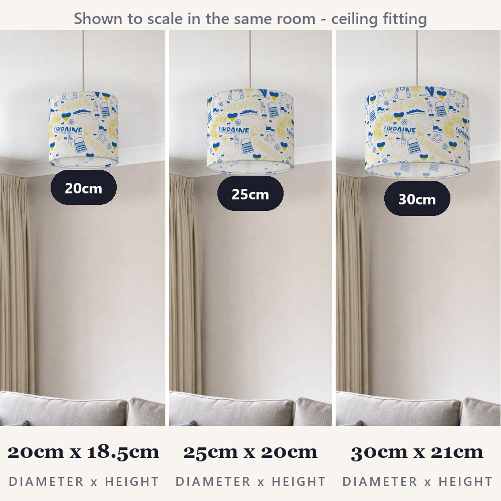 Vibrant Eastern European Theme Inspired Pattern lampshade