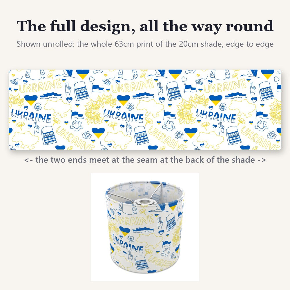 Vibrant Eastern European Theme Inspired Pattern lampshade