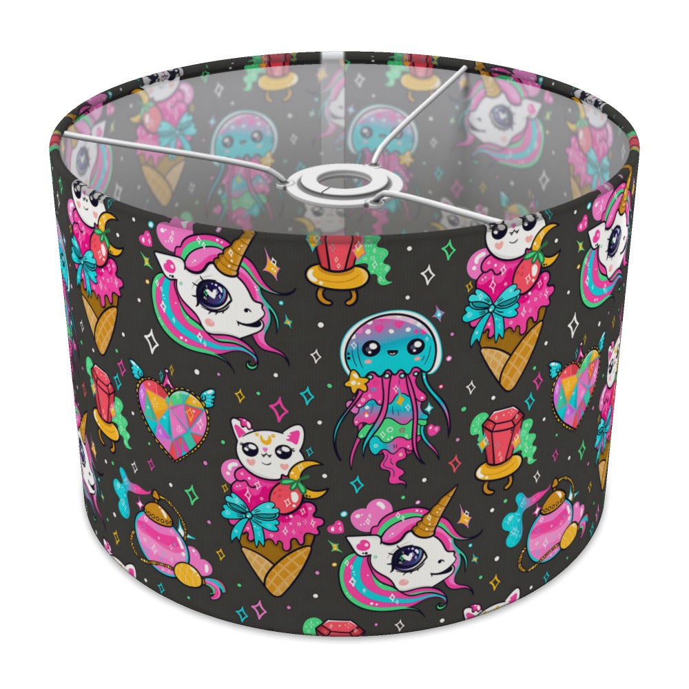 Magical Unicorn Cat and Jellyfish lampshade - 30cm Ceiling