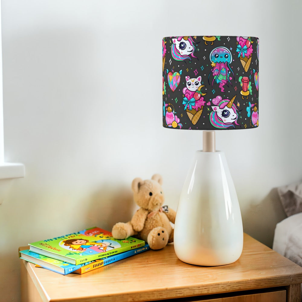 Magical Unicorn Cat and Jellyfish lampshade