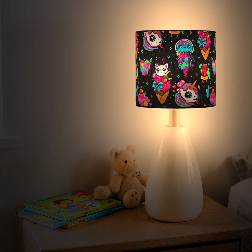Magical Unicorn Cat and Jellyfish lampshade