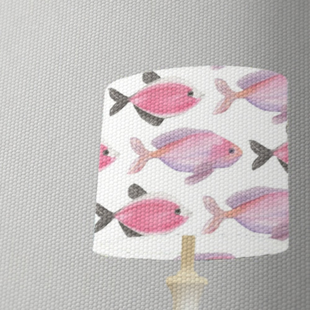 Pink Fish Pattern lampshade