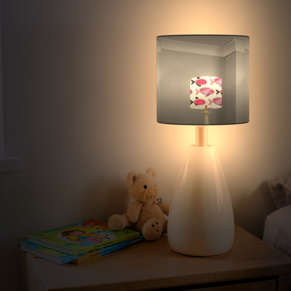 Pink Fish Pattern lampshade