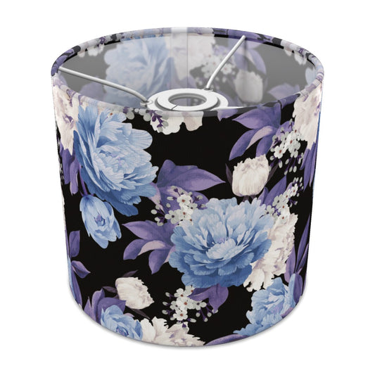 Blue and Purple Floral lampshade - 20cm Ceiling