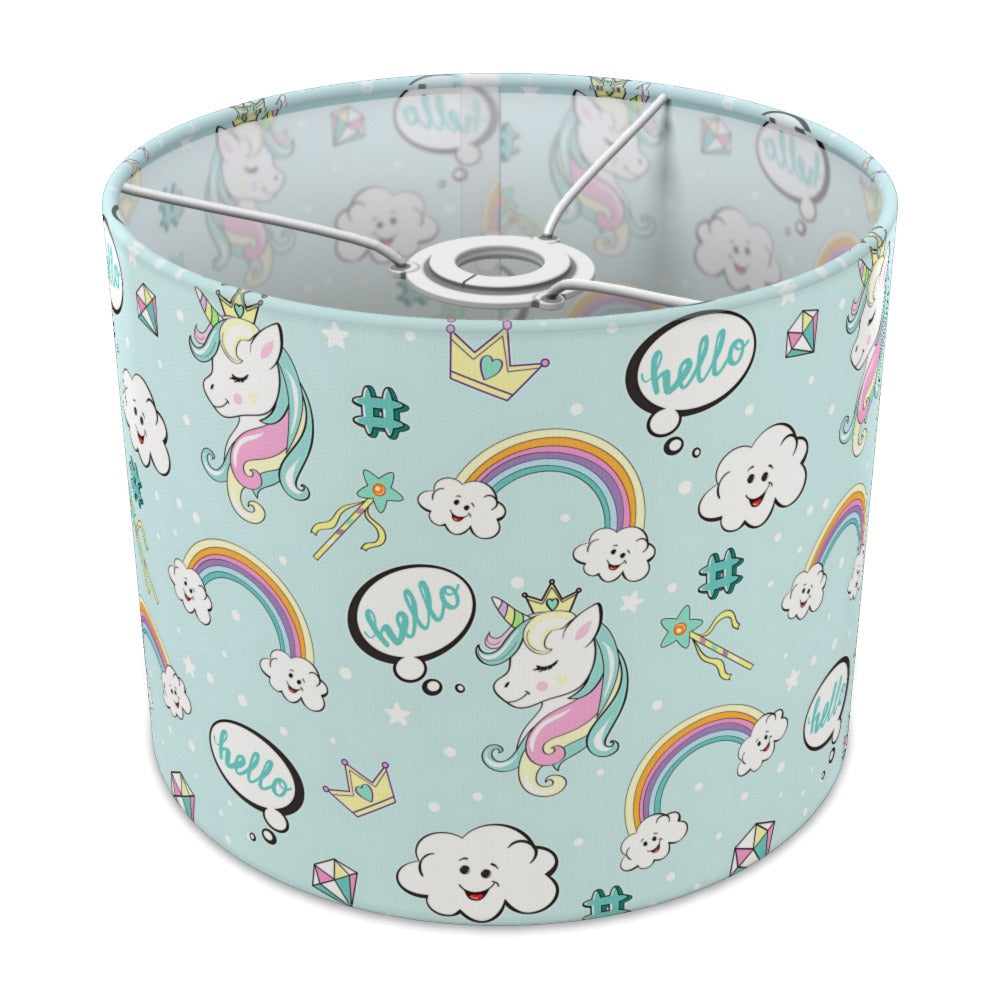 Whimsical Unicorn and Rainbow lampshade - 25cm Ceiling