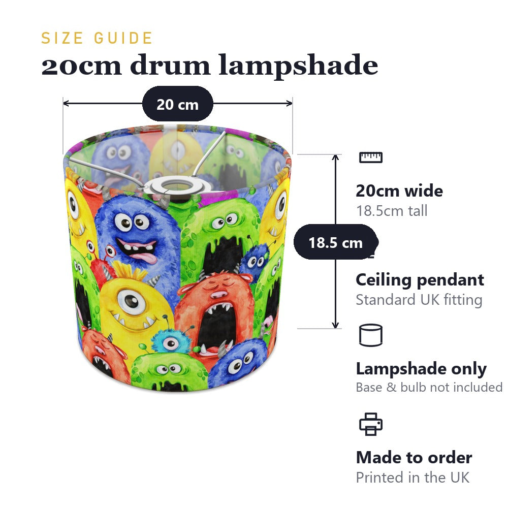 Colorful Monster Design lampshade