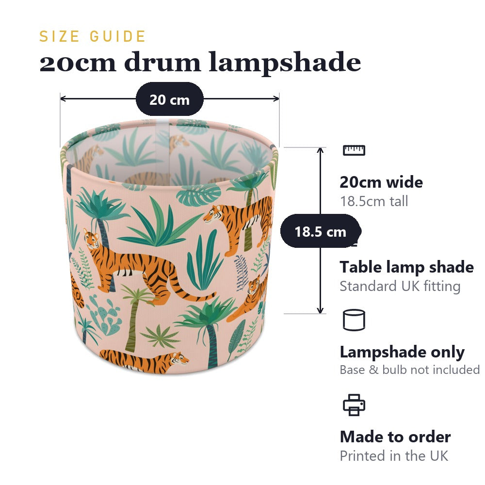 Jungle Tiger Safari lampshade