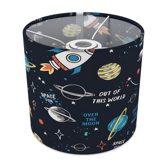 Space Adventure Rocket and Planets lampshade - 20cm Ceiling