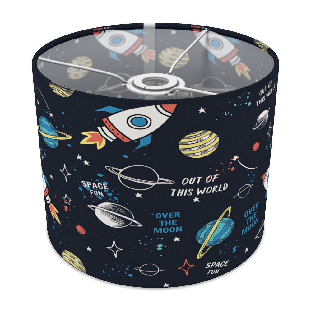 Space Adventure Rocket and Planets lampshade - 25cm Ceiling