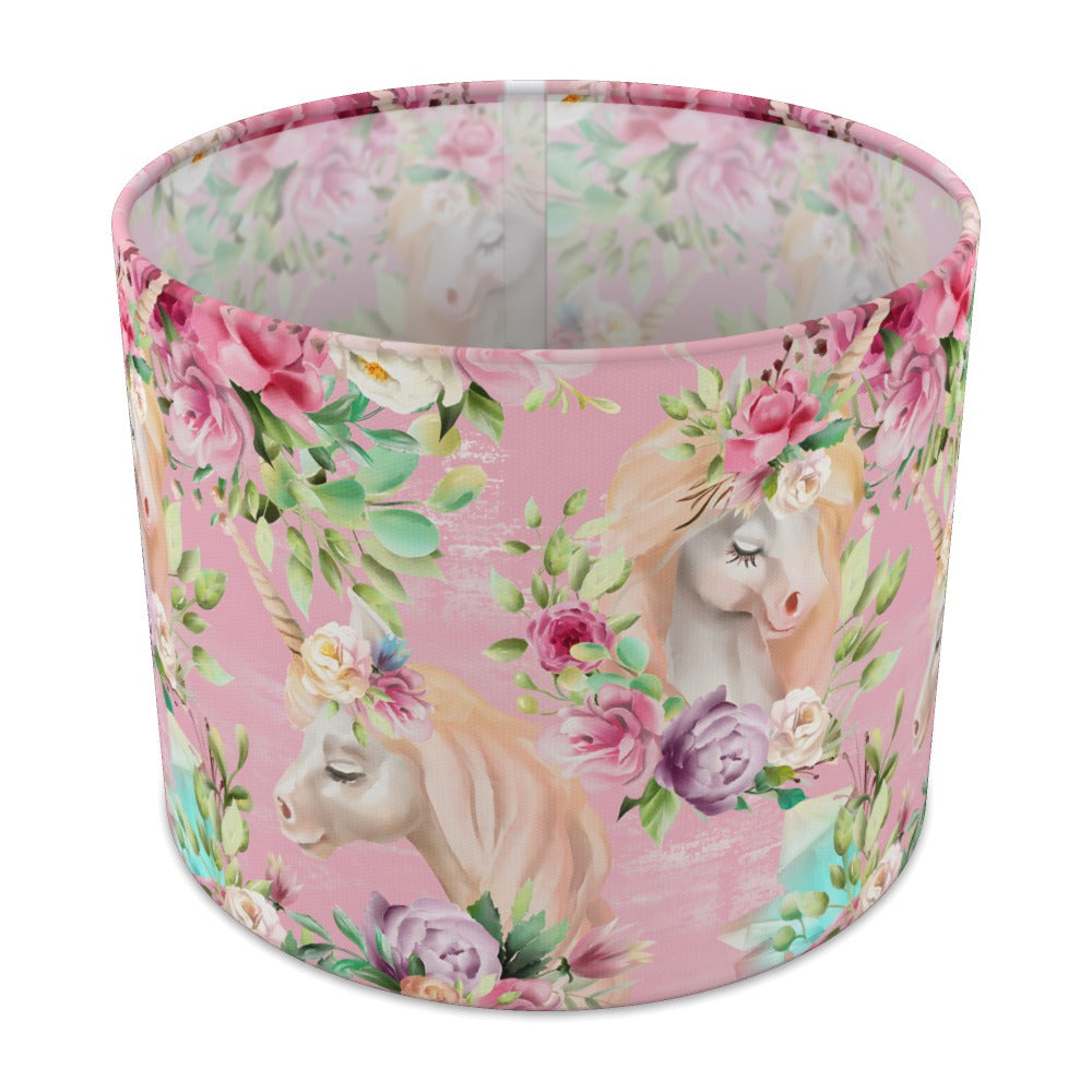 Enchanted Unicorn Floral lampshade - 25cm Table