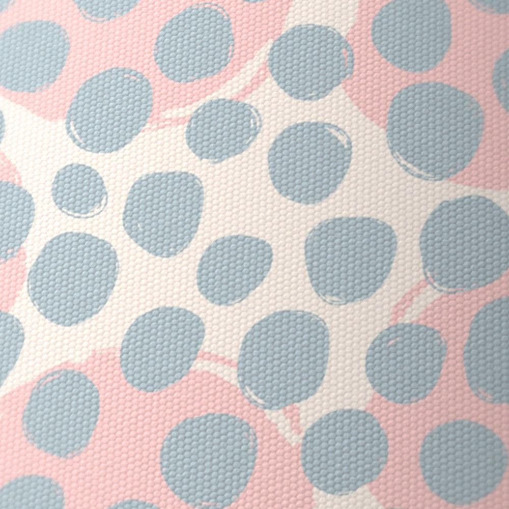 Pink and Blue Polka Dot Pattern lampshade