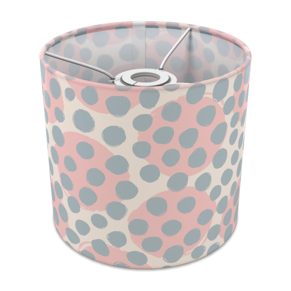 Pink and Blue Polka Dot Pattern lampshade - 20cm Ceiling