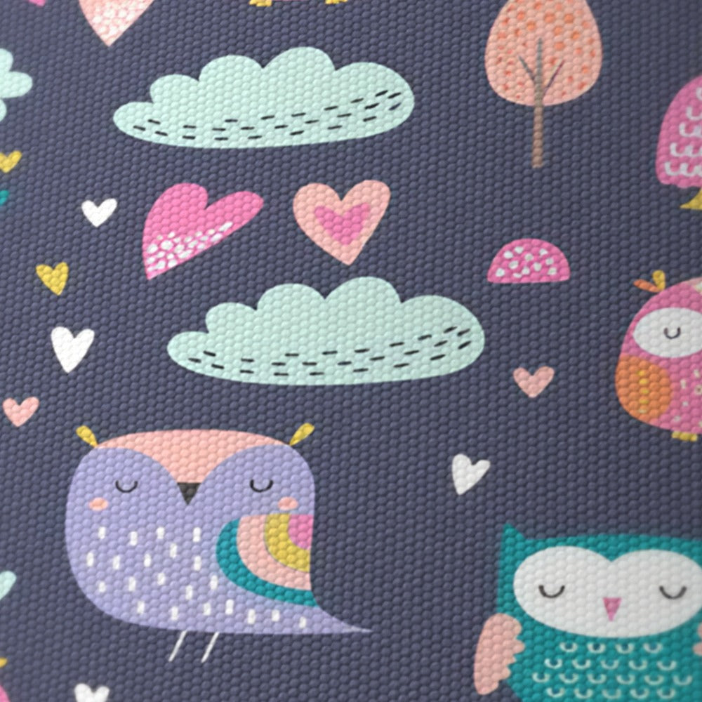 Colorful Owl and Rainbow lampshade
