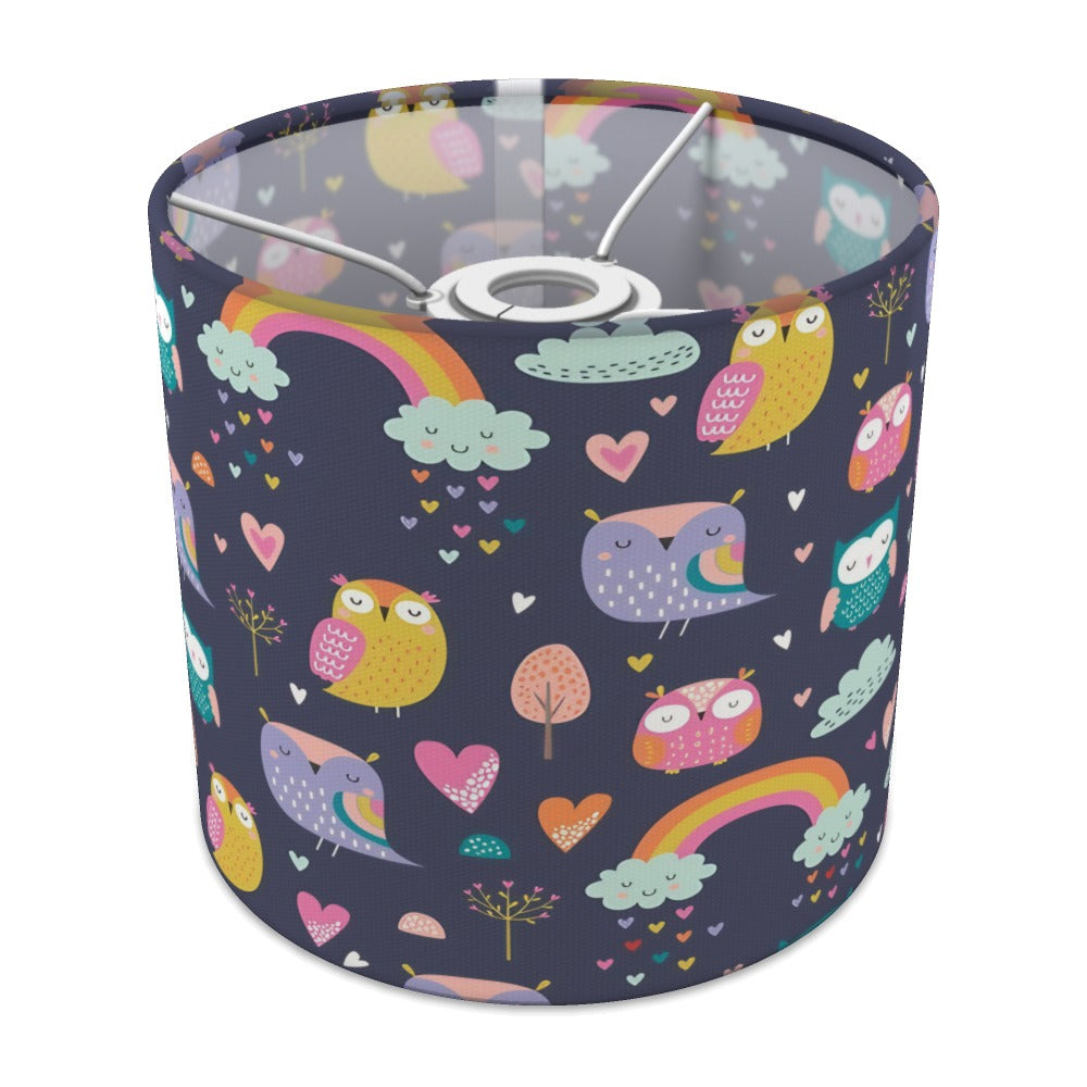 Colorful Owl and Rainbow lampshade - 20cm Ceiling