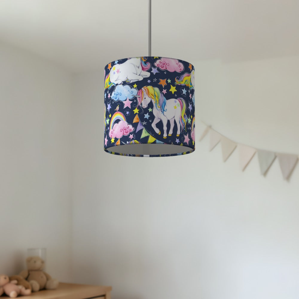 Magical Unicorn and Pink Cloud lampshade