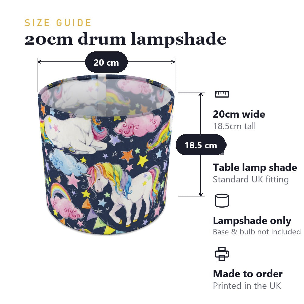 Magical Unicorn and Pink Cloud lampshade