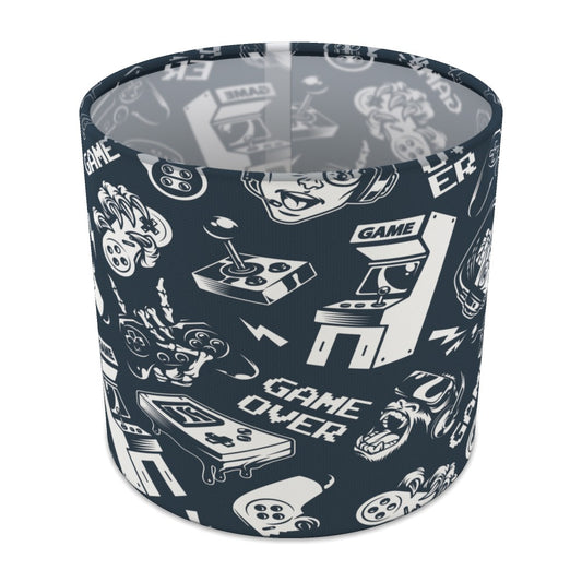 Retro Arcade Gaming Pattern lampshade - 20cm Table